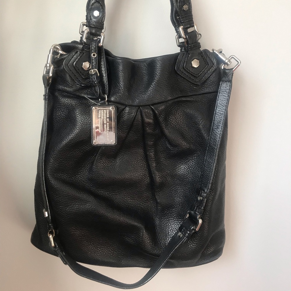 MARC JACOBS Black Leather Shoulder Crossbody Bag